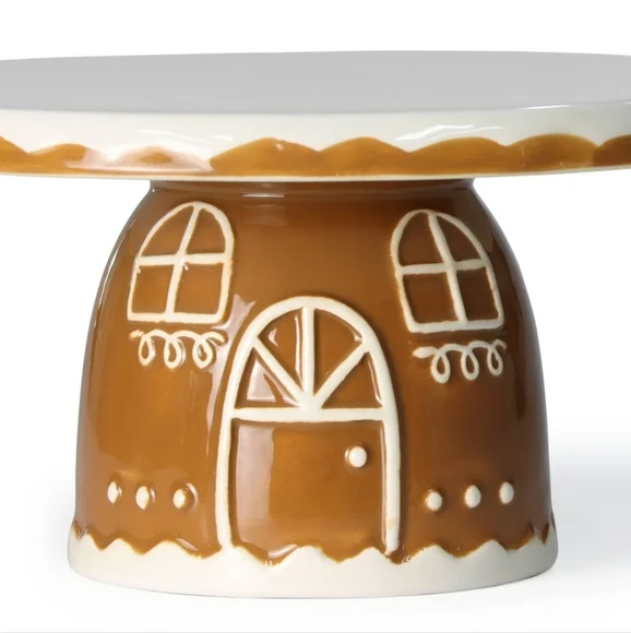 Target Bullseye Playground Christmas 2025 Ceramic Gingerbread Cake Stand - Picture 8 of 8